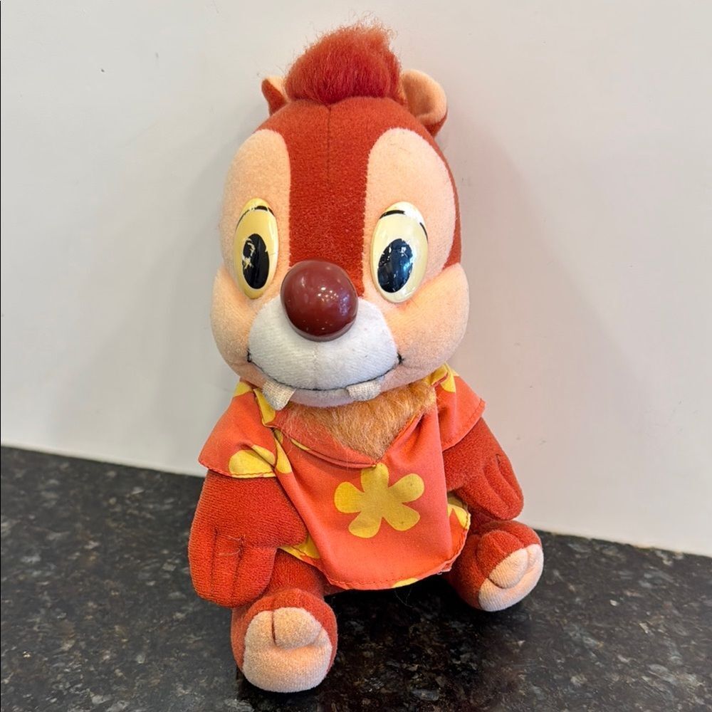 Vtg Chip Dale Rescue Rangers Plush Stuffed Animal Disney Playskool 1989 Hawaiian